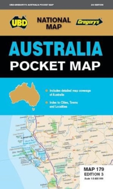 Australia Pocket Map 179 3rd ed, Sheet map, folded Book