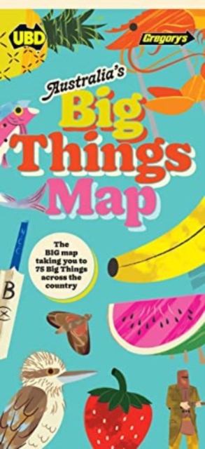 Australia's Big Things Map, Sheet map, folded Book