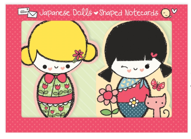 Japanese Dolls Shaped Notecards, Cards Book