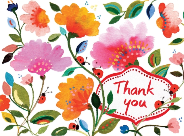 Kim Parker Floral Thank You Glitz Notecards, Cards Book