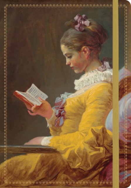Gilded Jrnl NGA Fragonard Young Girl Reading, Notebook / blank book Book