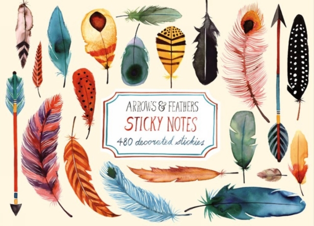 Arrows & Feathers Sticky Notes, Stickers Book