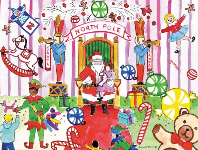Michael Storrings Visit to Santa Full Note, Cards Book