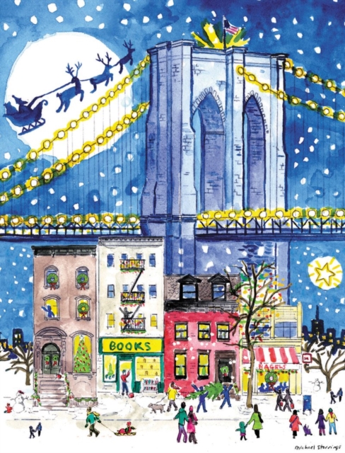 Michael Storrings Brooklyn Bridge Holiday Embellished Notecards, Cards Book