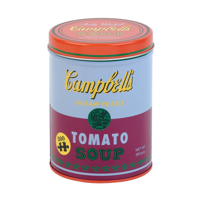 Andy Warhol Soup Can Red Violet 300 Piece Puzzle, Jigsaw Book