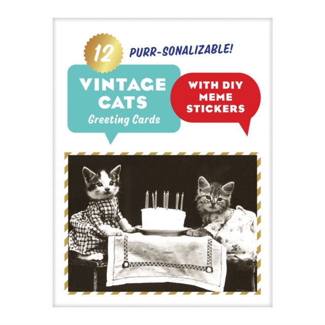 Vintage Cat Memes Diy Greeting Card Folio, Cards Book
