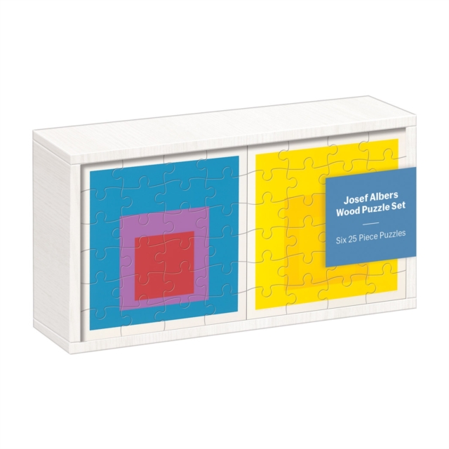 MoMA Josef Albers Wood Puzzle Set, Jigsaw Book