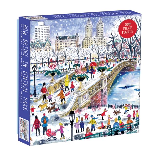 Michael Storrings Bow Bridge In Central Park 500 Piece Puzzle, Game Book