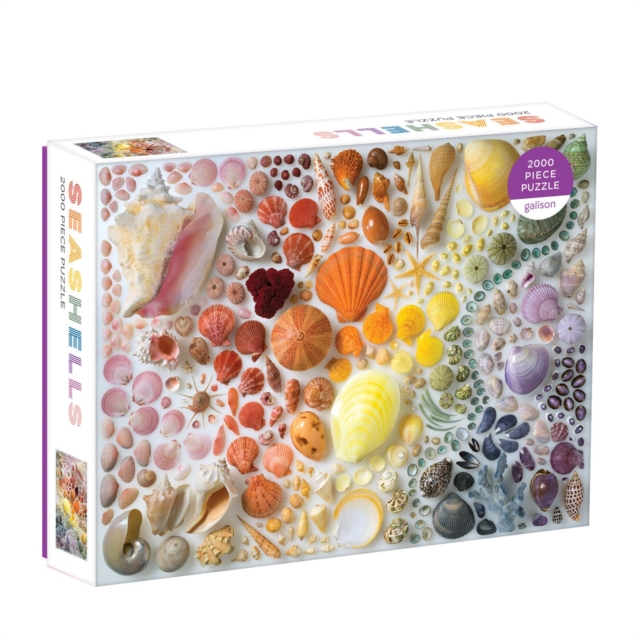 Rainbow Seashells 2000 Piece Puzzle, Jigsaw Book