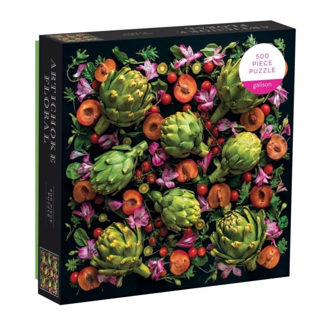 Artichoke Floral 500 Piece Puzzle, Jigsaw Book