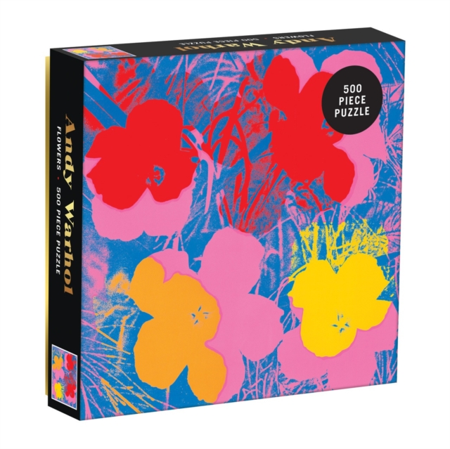 Andy Warhol Flowers 500 Piece Puzzle, Jigsaw Book