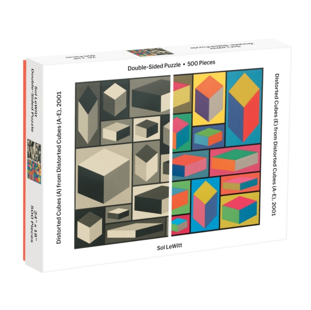 Moma Sol Lewitt 500 Piece 2-Sided Puzzle, Jigsaw Book
