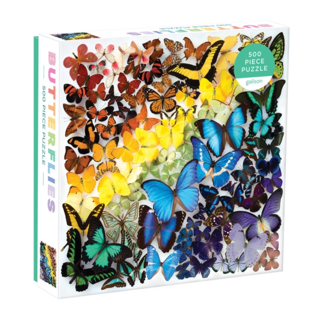 Rainbow Butterflies 500 Piece Puzzle, Jigsaw Book