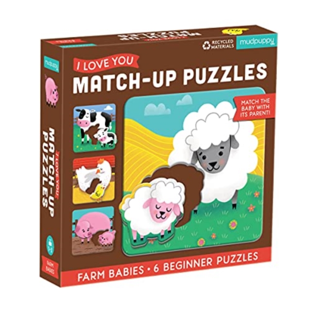 Puz Love Match Farm Animals, Jigsaw Book