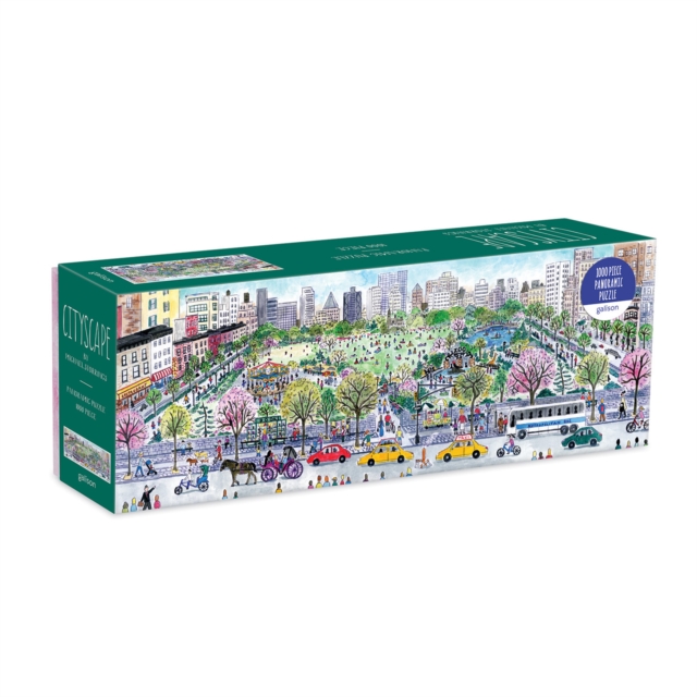 Michael Storrings Cityscape 1000 Piece Panoramic Puzzle, Jigsaw Book
