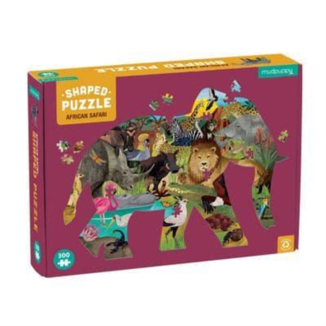 African Safari 300 Piece Shaped Puzzle, Jigsaw Book