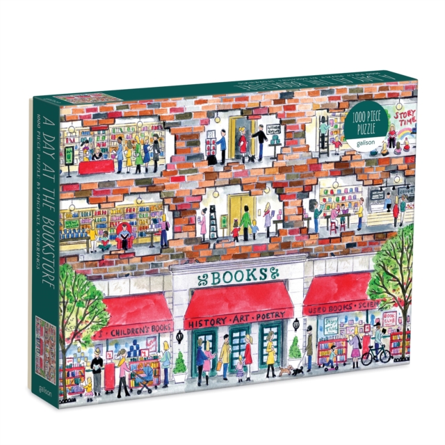 Michael Storrings A Day at the Bookstore 1000 Piece Puzzle, Jigsaw Book