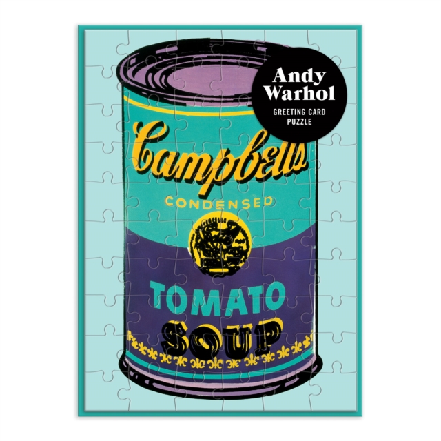Andy Warhol Soup Can Greeting Card Puzzle, Jigsaw Book