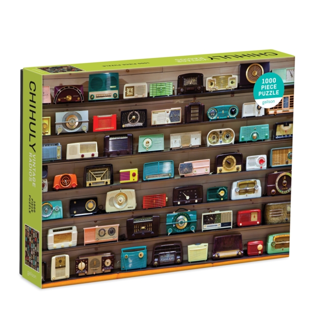 Chihuly Vintage Radios 1000 Piece Puzzle, Jigsaw Book
