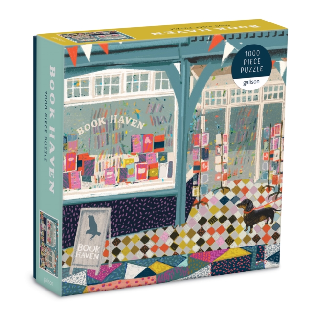 Book Haven 1000 Piece Puzzle In Square Box, Jigsaw Book