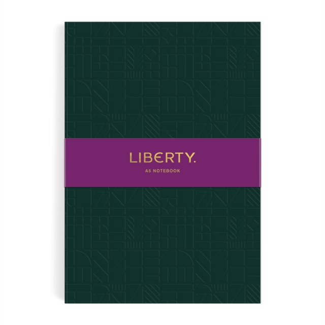 Liberty Dark Green Tudor A5 Embossed Journal, Notebook / blank book Book
