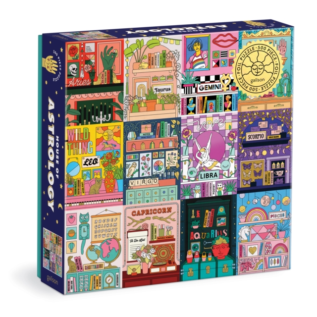 House of Astrology 500 Piece Foil Puzzle, Jigsaw Book