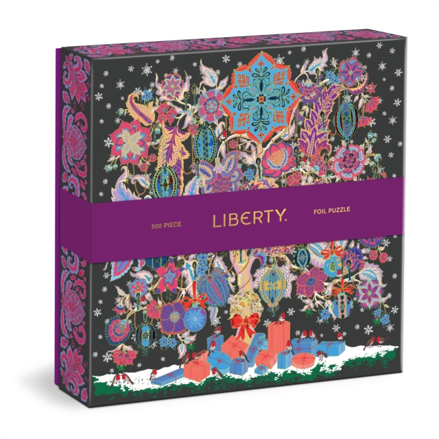 Liberty Christmas Tree of Life 500 Piece Foil Puzzle,  Book
