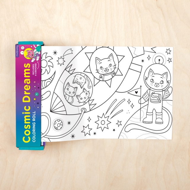 Cosmic Dreams Mini Coloring Roll, Kit Book
