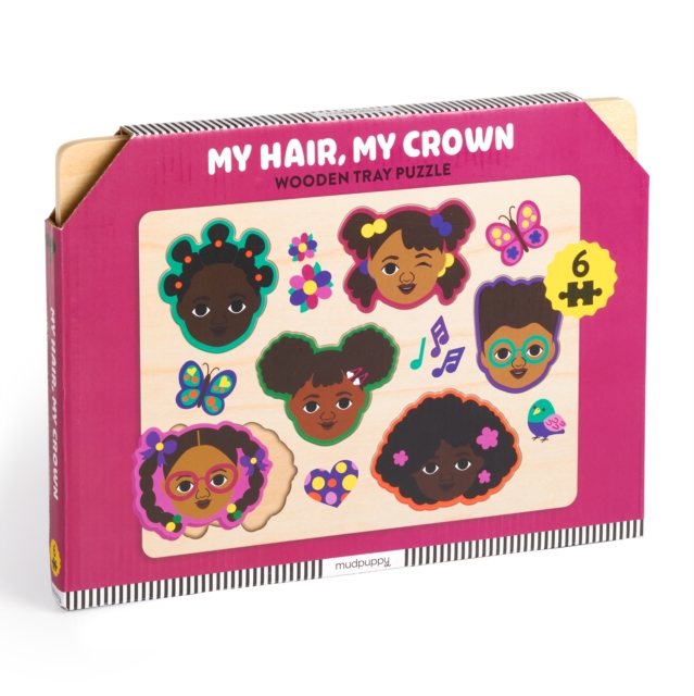My Hair, My Crown Wooden Tray Puzzle, Toy Book