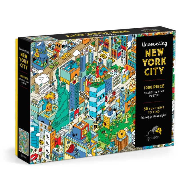 Uncovering New York City Search and Find 1000 Piece Puzzle, Jigsaw Book