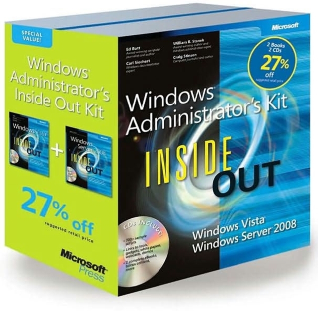 Windows Administrators Inside Out Kit : Windows Server 2008 Inside Out and Windows Vista Inside Out, Mixed media product Book