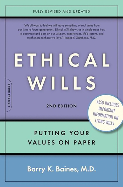 Ethical Wills : Putting Your Values on Paper, Paperback / softback Book