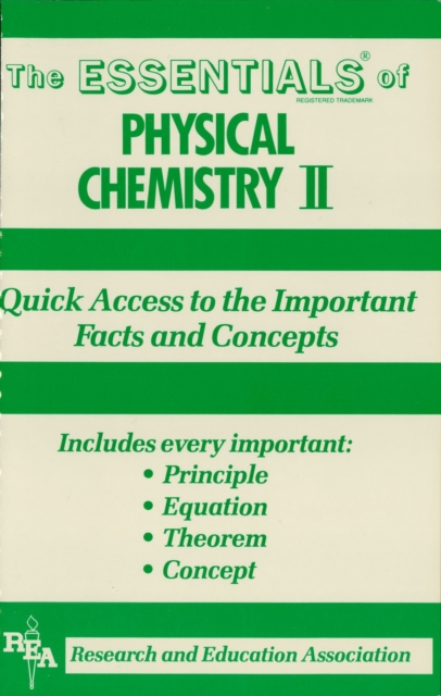 Physical Chemistry II Essentials, EPUB eBook