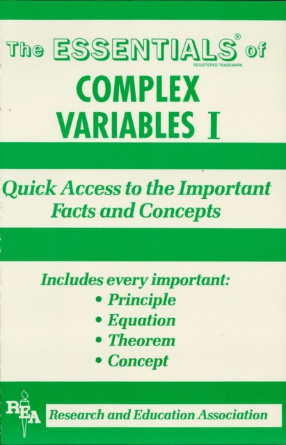 Complex Variables I Essentials, EPUB eBook