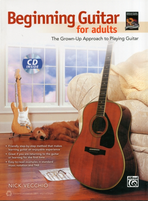 BEGINNING GUITAR FOR ADULTS BOOK & CD, Paperback Book