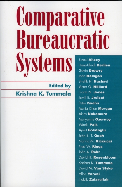 Comparative Bureaucratic Systems, Hardback Book