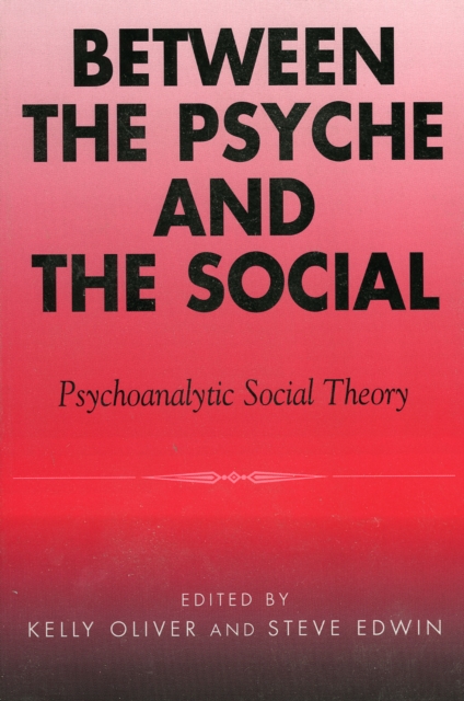 Between the Psyche and the Social : Psychoanalytic Social Theory, Hardback Book