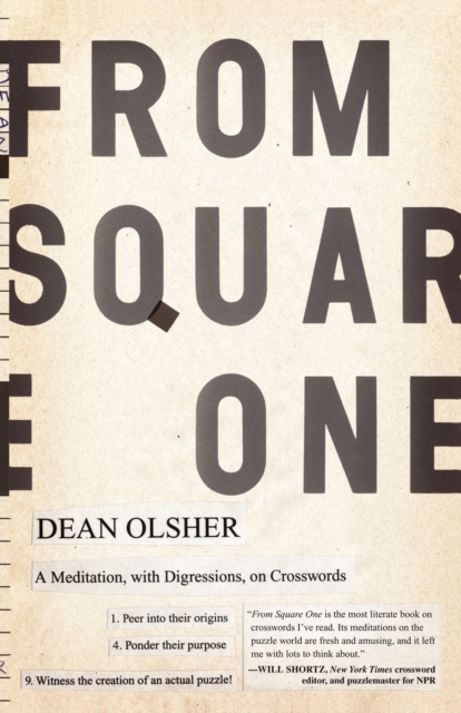 From Square One : A Meditation, with Digressions, on Crosswords, Paperback / softback Book