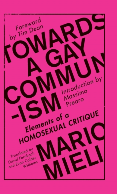 Towards a Gay Communism : Elements of a Homosexual Critique, Hardback Book