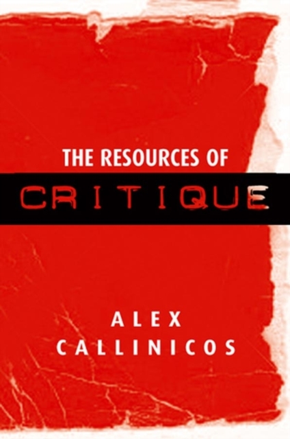 The Resources of Critique, Hardback Book