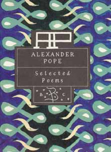 Alexander Pope: Selected Poems, Hardback Book