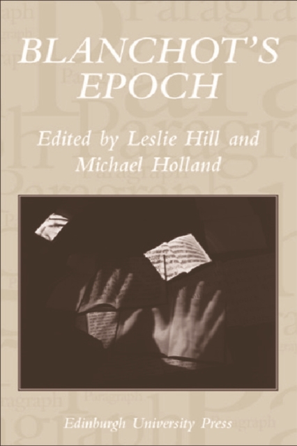 Blanchot's Epoch, Paperback / softback Book