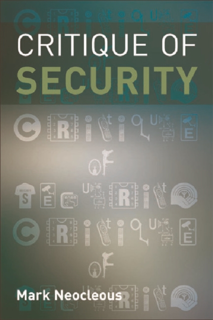 Critique of Security, Hardback Book