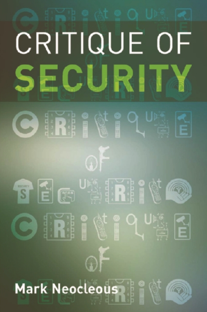 Critique of Security, Paperback / softback Book