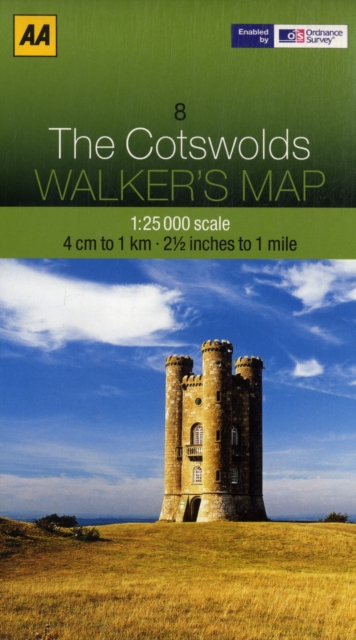 The Cotswolds, Sheet map, folded Book