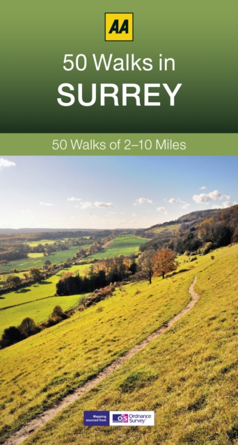 50 Walks in Surrey, Paperback / softback Book
