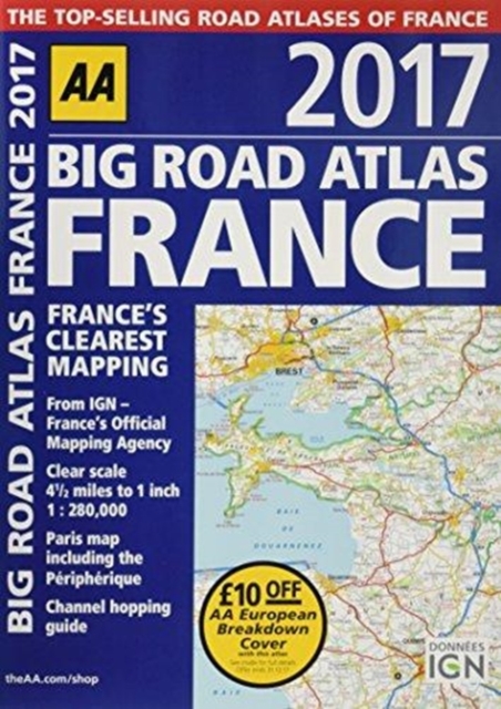 BIG ROAD ATLAS FRANCE 2017 BARGAIN,  Book