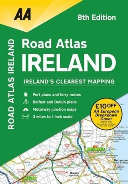 AA Road Atlas Ireland, Paperback / softback Book