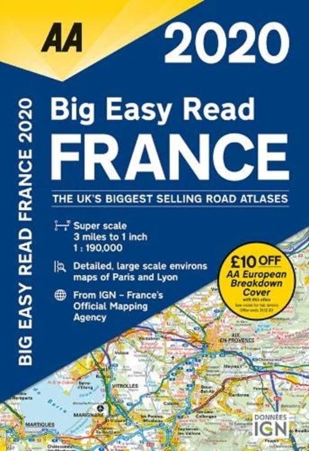 AA Big Easy Read France 2020, Paperback / softback Book