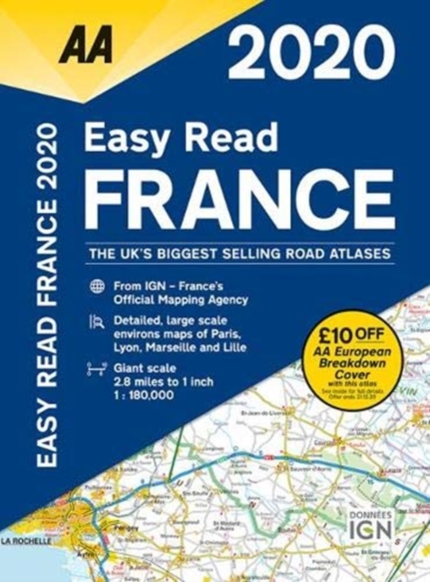 AA Easy Read France 2020, Other book format Book